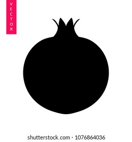 Pomegranate vector icon, logo