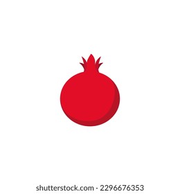 Pomegranate vector icon on a white background