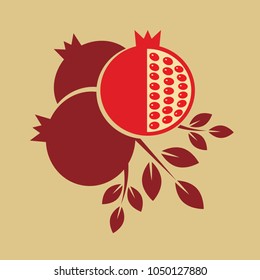 Pomegranate. Vector illustration.