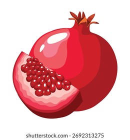 Granada, Ilustración vectorial. Aspectos destacados, sombras, diseño brillante