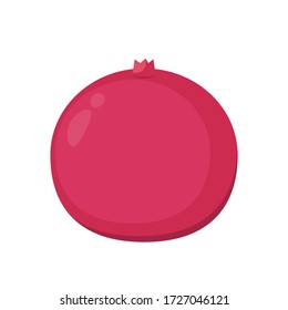 Pomegranate vector. Pomegranate on white background.