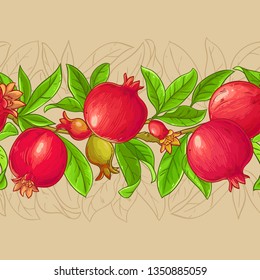 pomegranate vector pattern