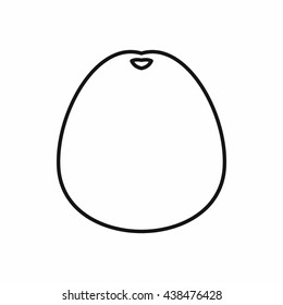 Pomelo icon, outline style