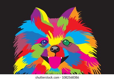 Pomeranian pop art