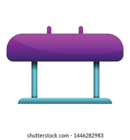 Pommel horse icon. Cartoon of pommel horse vector icon for web design isolated on white background