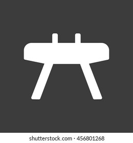  Pommel horse icon vector. 