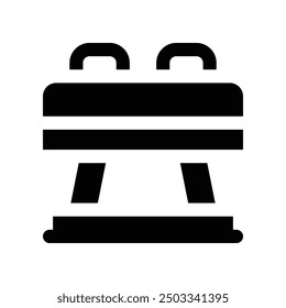 pommel horse icon. vector glyph icon for your website, mobile, presentation, and logo design.