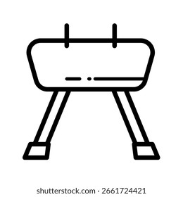  Pommel horse - vector icon