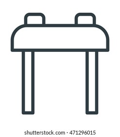 Pommel Horse Vector Icon