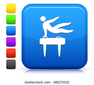 Pommel Icon on Square Internet Button Collection