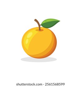 Pommelo fruit isolated flat vector illustration on white background