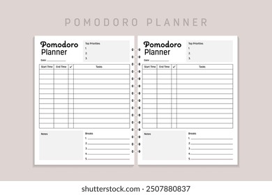 Pomodoro Planner KDP Interior Design