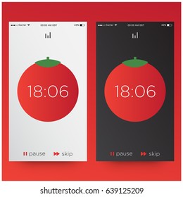 Pomodoro Technique Time Management App Ui Design