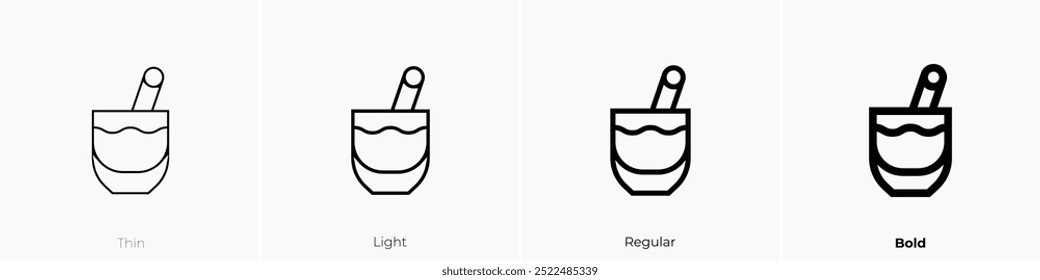 ponche de crema Symbol. Dünnes, helles Design im regulären und kühlen Stil, einzeln auf weißem Hintergrund