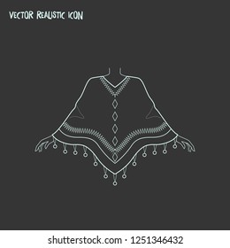 Poncho icon line element. Vector illustration of poncho icon line isolated on clean background for your web mobile app logo design.