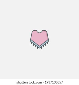Poncho icon sign vector,Symbol, logo illustration for web and mobile