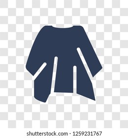 Poncho icon. Trendy Poncho logo concept on transparent background from Clothes collection