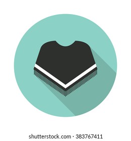 poncho icon. vector illustration