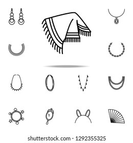 poncho icon. Woman Accessories icons universal set for web and mobile