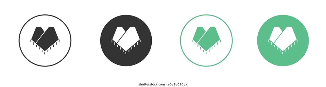 Poncho-Symbol für Ihre Website, Ihr Handy, Ihre Präsentation und Ihr Logo-Design.