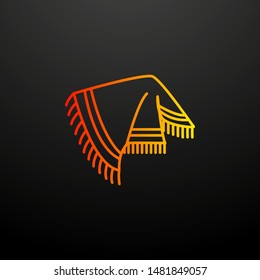 poncho nolan icon. Elements of woman accessories set. Simple icon for websites, web design, mobile app, info graphics