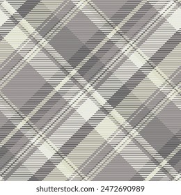 Poncho pattern background texture, tone vector fabric tartan. Graph plaid textile seamless check in grey and white color.