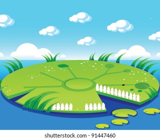 Pond background