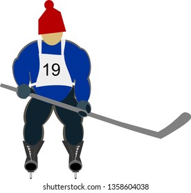 Pond Hockey Player