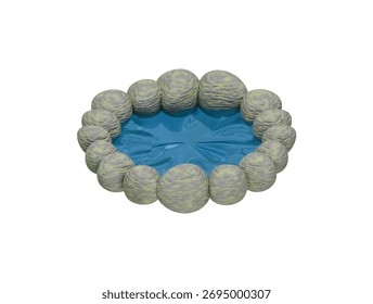 Icono de estanque Ilustración 3D Render