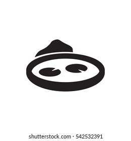 pond icon illustration isolated vector sign symbol