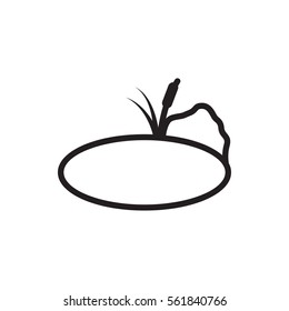 pond icon illustration isolated vector sign symbol