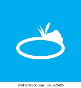 pond icon illustration isolated vector sign symbol