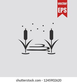 Pond icon.Vector illustration.