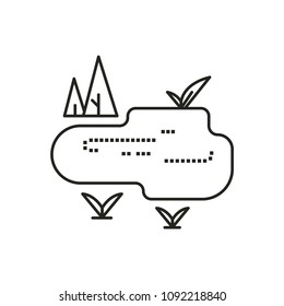 Pond Modern Simple Vector Icon