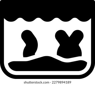 pond Vector illustration on a transparent background. Premium quality symmbols. Glyphs vector icons for concept and graphic design. 

