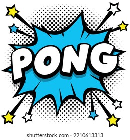 Pong Pop Art Comicblasen buchen Soundeffekte