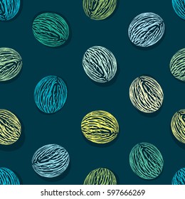 Pong pong seed with seamless background.