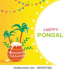 pongal design on yellow design 