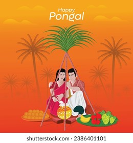Pongal Indian Festival Creative Design

