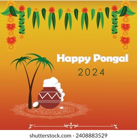 Pongal post card for 2024