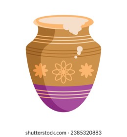 pongal rice design vector isolated