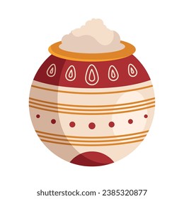 pongal rice illustration vector isolated