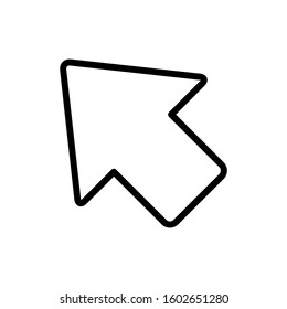 poniter arrow icon design vector template