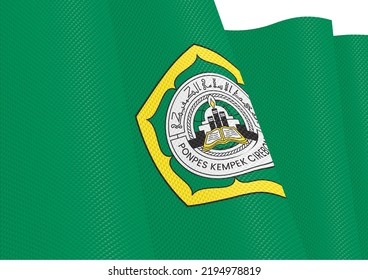 ponpes kempek flag fluttering gradient texture