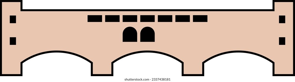 Puente del puente de arco Ponte Vecchio hitos famosos Viajes mundiales de Italia