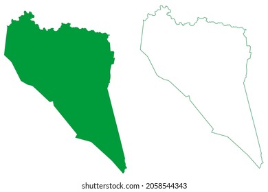 Gemeinde Ponto Novo (Bahia, Gemeinden Brasilien, Föderative Republik Brasilien) Karte, Vektorgrafik, Skizze Ponto Novo Karte