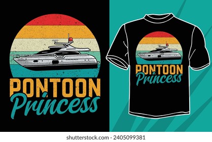 Pontoon-Kapitän-T-Shirt-Design