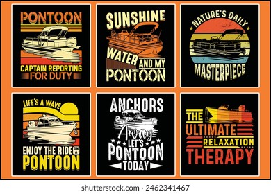 Pontoon Funy shirt. Pontoon Bundle T-shirt. Pontoon Boat T-shirt Bundle.