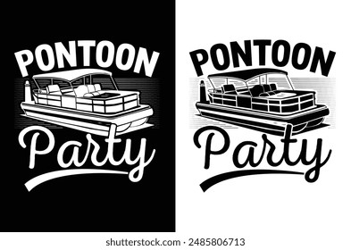 PONTOON PARTY T SHIRT DESIGN