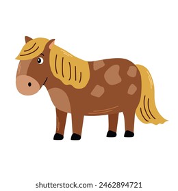 Pony icon clipart avatar logotype isolated vector illustration